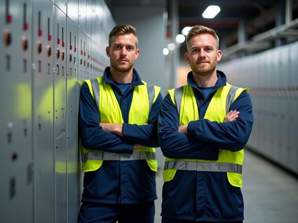 Elektriker bei der Arbeit